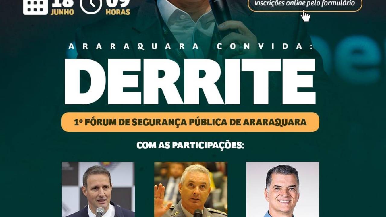 1º FÓRUM DE SEGURANÇA PÚBLICA DE ARARAQUARA